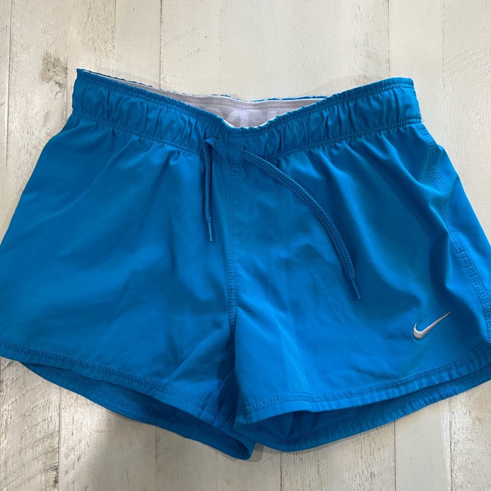Nike Gray and Blue Dri-FIT Shorts